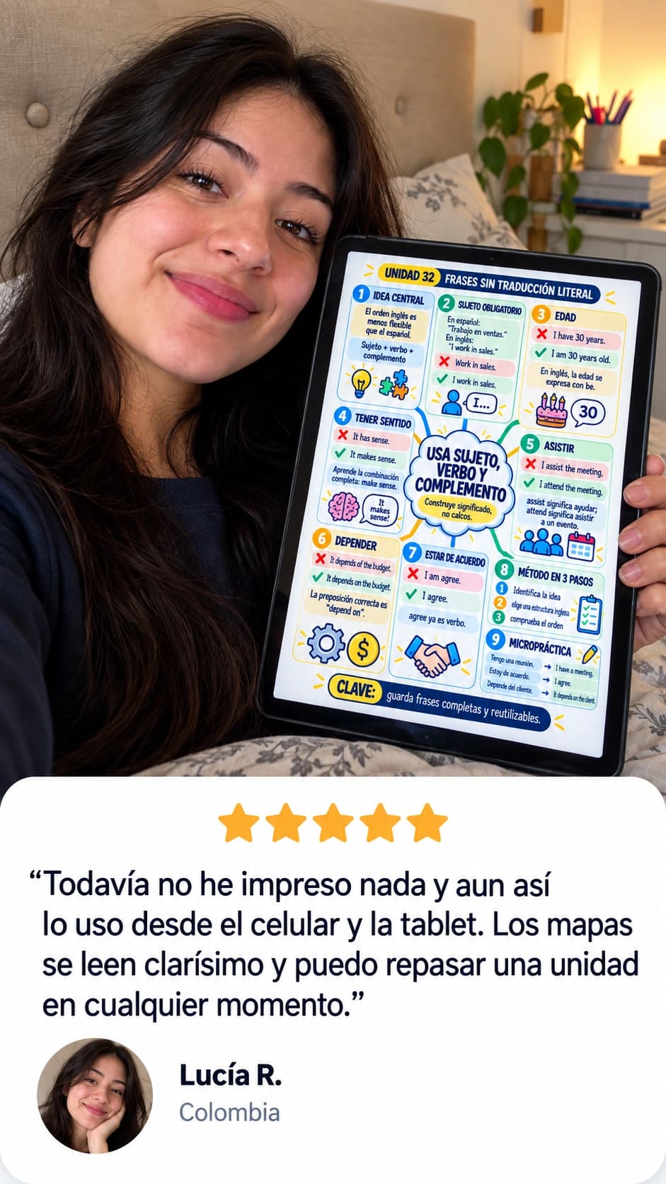 Testimonio de Lucía R. (Colombia) usando los mapas en la tablet